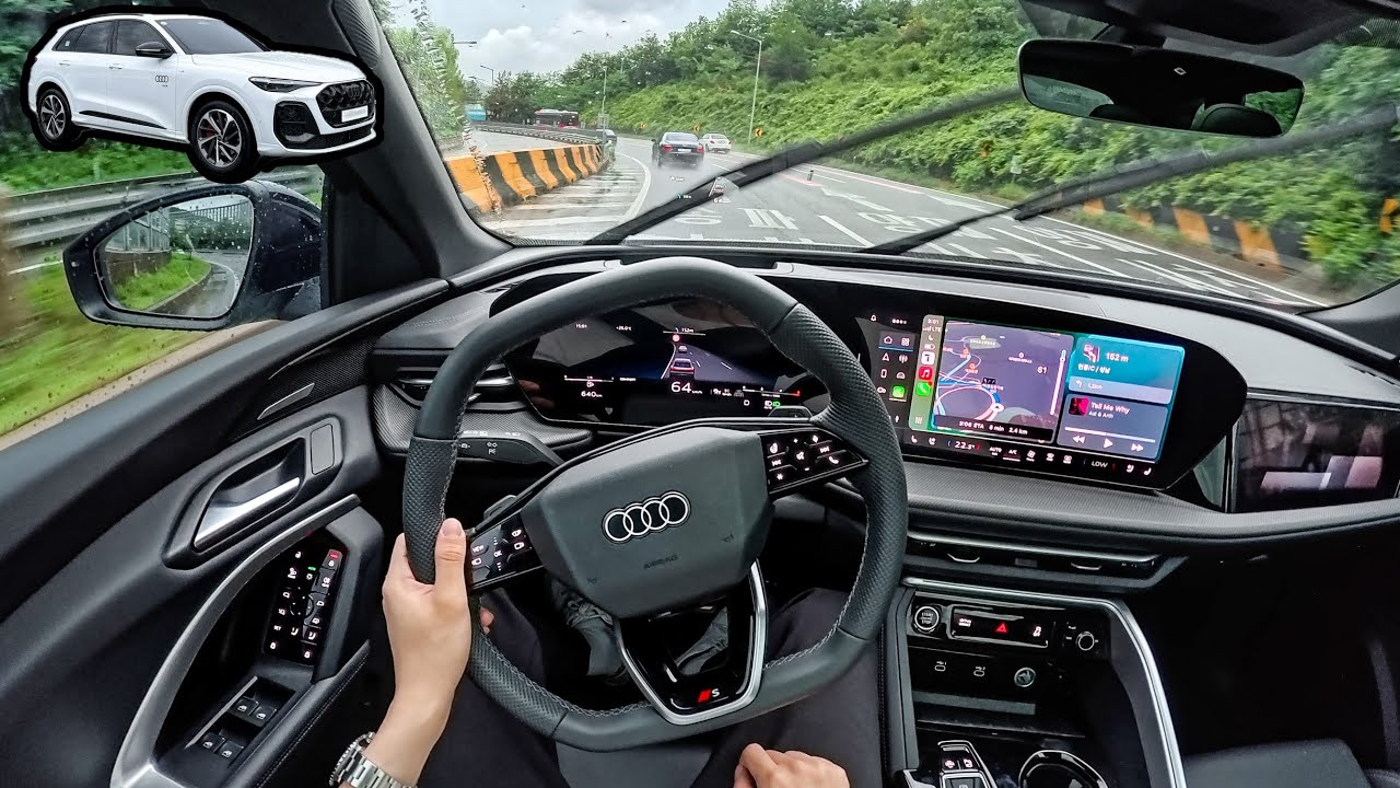 7900만원대 에어서스 탑재 SUV - 신형 아우디 Q5 40TDI S라인 블랙에디션 POV 1인칭 드라이브