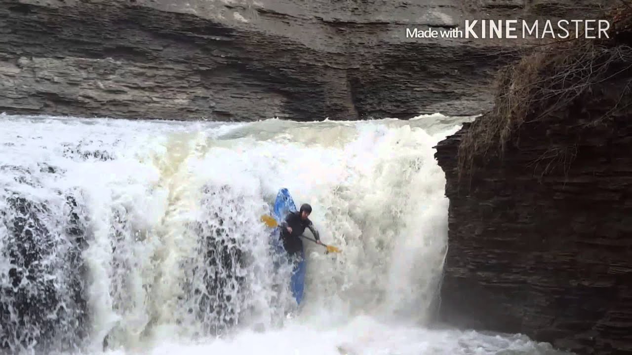 Waterfall carnage on Cattaraugus Creek YouTube