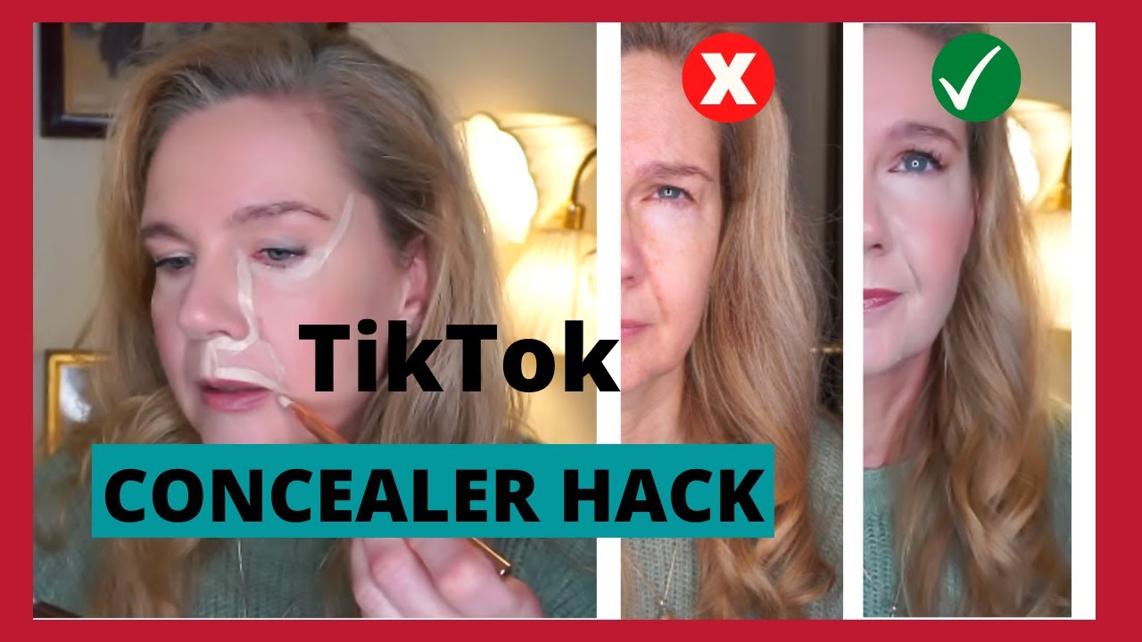 OPTISCHES LIFTING | Passend für Best Ager ⁉️ TikTok Concealer-Hack