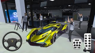 Lamborghini Vision Car New Formula Racing Track Driving - 3D Driving Class 2024 - Android gameplay