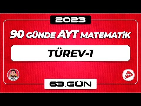 Türev-1 | 90 Günde AYT Matematik Kampı | 63.Gün | 2023 | #türev    #aytmatematik