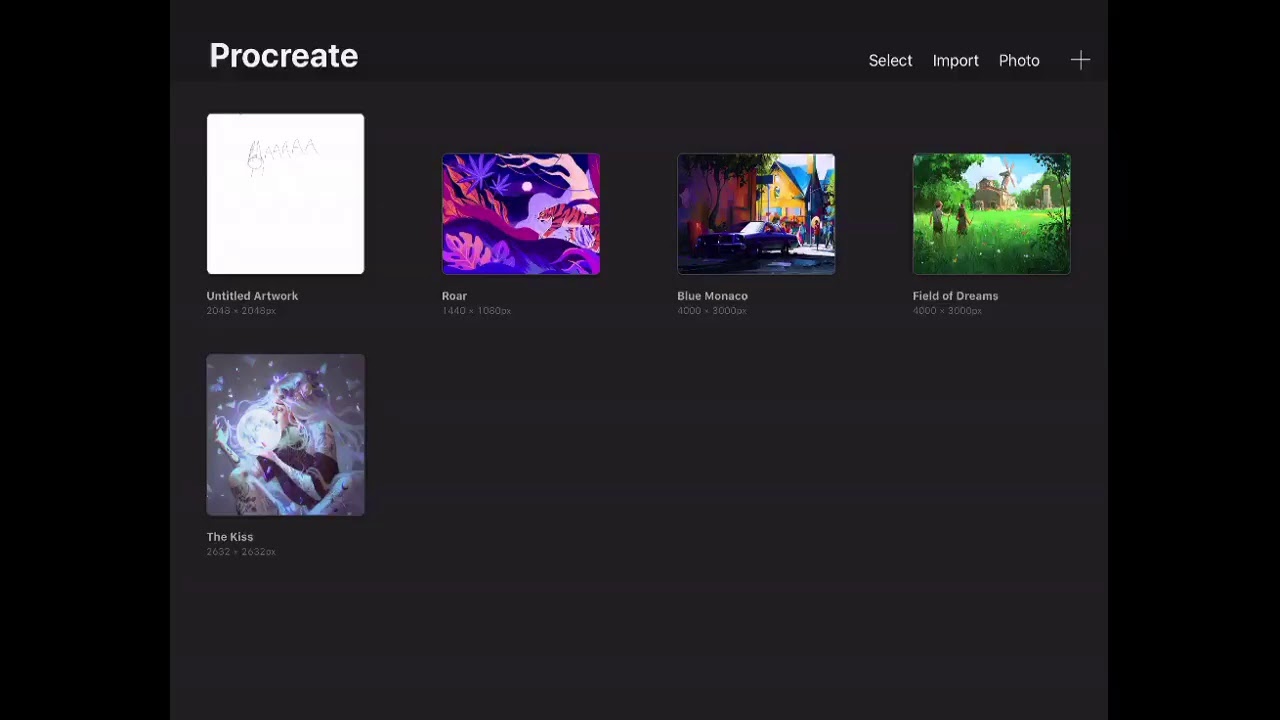 unorofessionally arting on procreate bc my ipad doesn't have palm