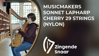 Musicmakers Sonnet lapharp cherry 29 strings nylon
