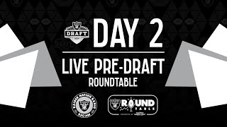 Live Pre-Draft Raiders Roundtable - Day 2 | 2024 NFL Draft