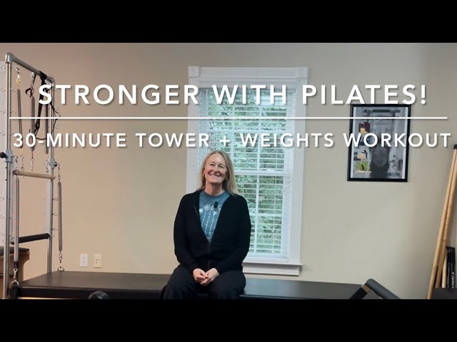 Beginner Pilates Tower Workout with Hand Weights (30 Minutes)
