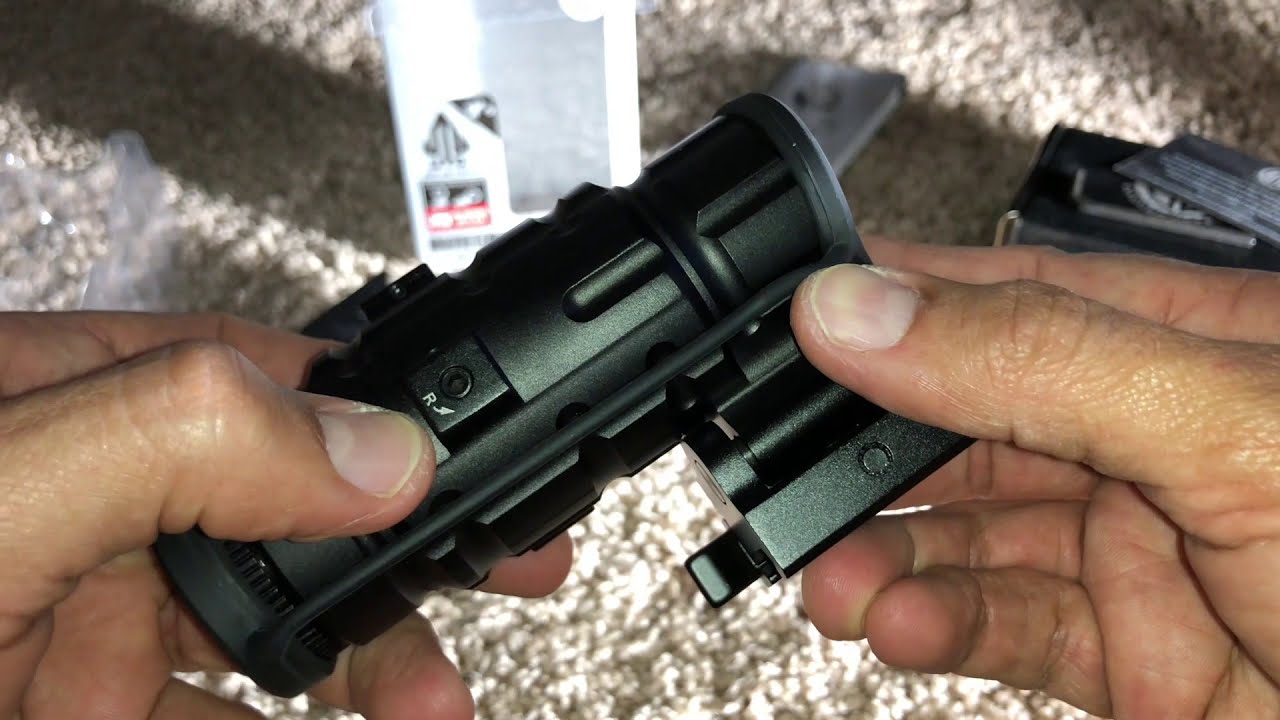 UTG 3X Magnifier / DD 45 Flip Up Iron Sights YouTube