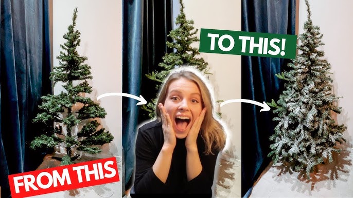 How to Fluff an Artificial Christmas Tree - Jenna Kate at Home