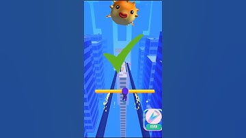 Roof Rails Level 38 Challenge Gameplay 🔥 #shorts #shortvideo #roofrails #gaming