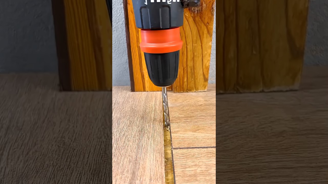 Watch This Genius Floor Fix in Seconds – DIY Tile Repair Hack! #shorts