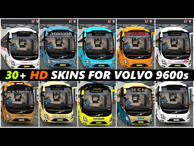 30+ Skins For Volvo 9600S Bus Mod | Bus Simulator Indonesia | Volvo 9600 Mod | IBS Gaming class=