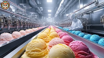 How Ice Cream Is Made In A Mega Factory With Modern Technology - Ice Cream Factory Process
