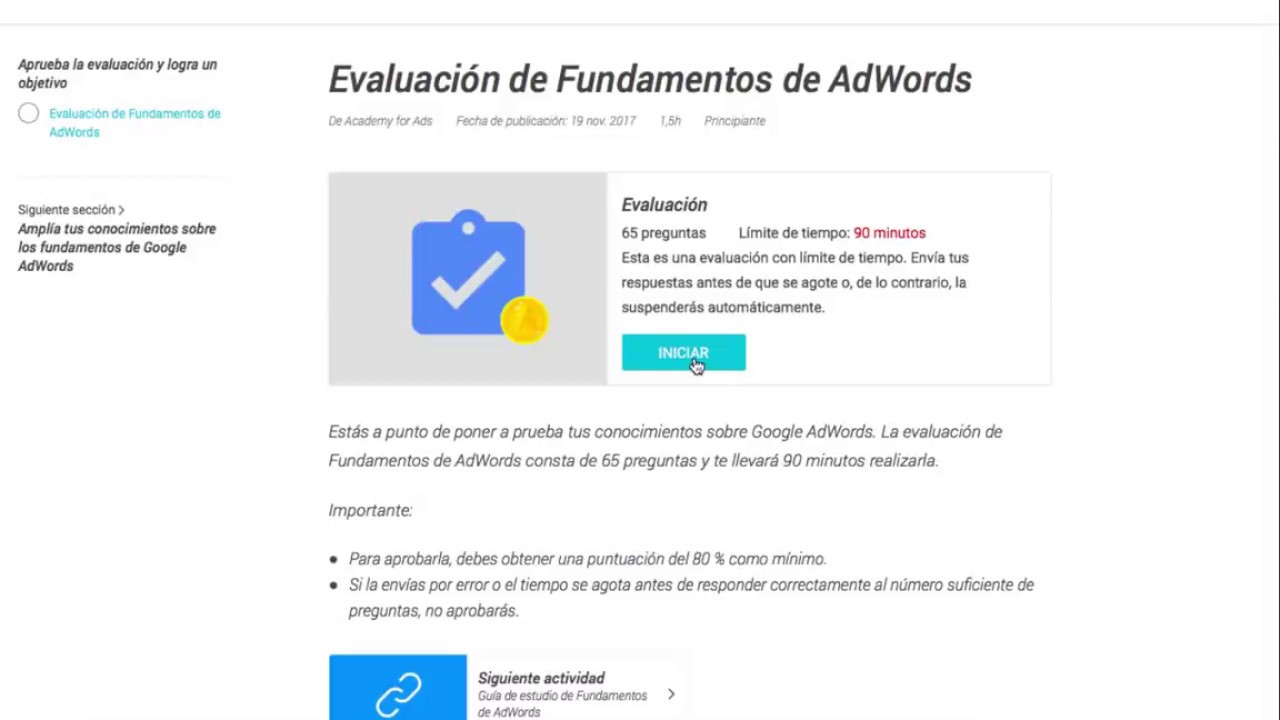 Examen Final Fundamentos De Marketing Digital Google Activate