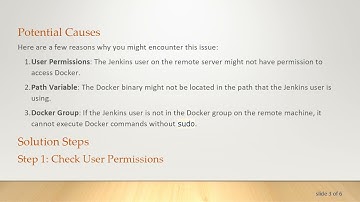 How to Run Docker Commands on a Remote Machine via Jenkins and SSH?