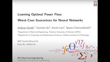 Andreas Venzke: Learning Optimal Power Flow - Worst Case Guarantees for Neural Networks