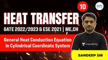 Heat Transfer |General Heat Conduction Equation in Cylindrical Coordinate System |GATE 2022|ESE 2021