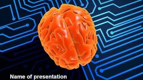 Brain Work PowerPoint Template by PoweredTemplate.com