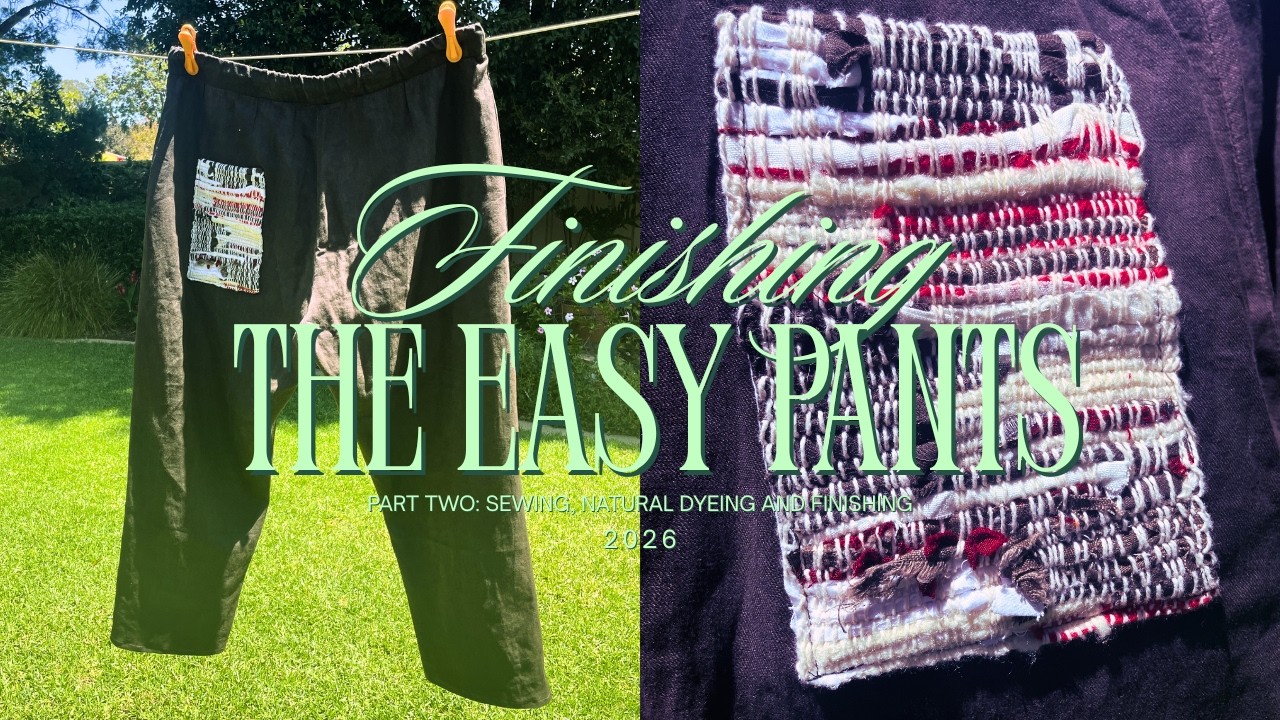 miso&me ep10- dyeing the easy pants with persimmon natural dye