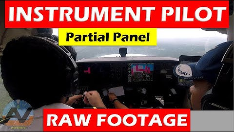 Instrument Pilot Training: RAW FOOTAGE Partial Panel G1000