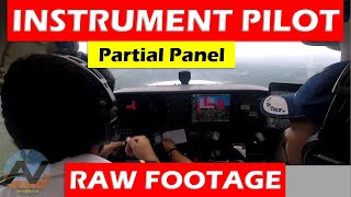 Instrument Pilot Training: RAW FOOTAGE Partial Panel G1000