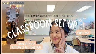 2025 Classroom Set Up VLOG Part 2  - Fourth Year Teacher