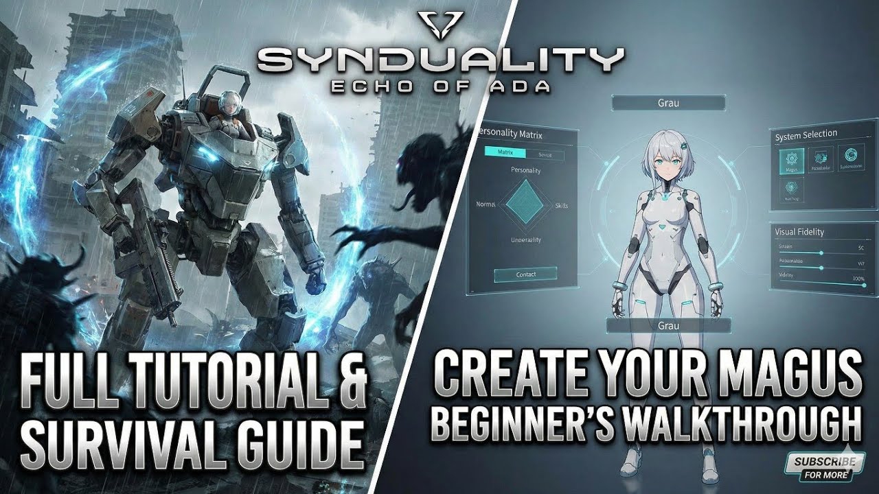 SYNDUALITY Echo of Ada: Full Tutorial & Character Creation Guide