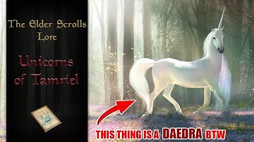 Unicorns in TES Are Kind of Weird - The Elder Scrolls Lore