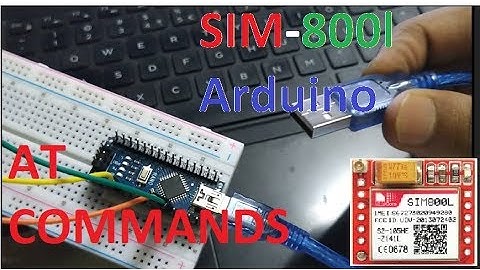 SIM-800l Arduino Code – Testing AT Commands
