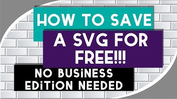 Silhouette Studio - How to save a SVG for FREE!!