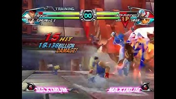 Tatsunoko vs. Capcom: UAS - Impractical Ryu combo.