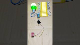 mini drone motor Gair DC motor generator LED bulb LED light #dcmotor #tech #shorts