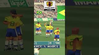 هدف البرازيلي دونجا في مرمي منتخب انجلترا 1998 في لعبة Winning Eleve 3