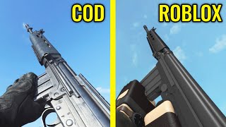 Modern Warfare 2019 vs Roblox Phantom Forces  - Weapons Comparison