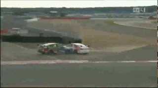 BTCC 2012 Silverstone Neate, Bratt Kollision
