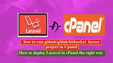 Run Laravel project after downloading from GitHub/GitLab in Cpanel || run GitLab project on Cpanel