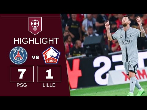 Lille vs PSG 1-7  Extended Highlights:| French Ligeu 1 – August 21 (LOSC - PSG) / 2022-2023