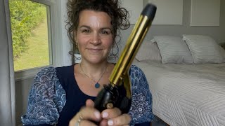 ASMR: Styling Your Hair (Hair curling and Hair Parting)