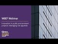 Wbef webinar 2024 innovation in public procurement projects managing risk appetite