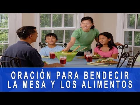 🙏 Oración para bendecir los alimentos 🥗 Bendecir la Mesa Antes y Después de Comer 😇