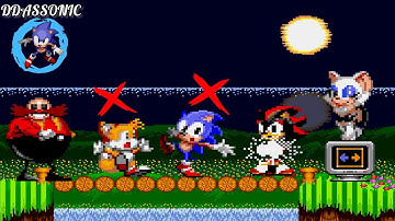 Having fun with Debug Mode in Shadow & Rouge in Sonic 2