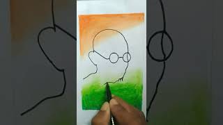 Gandhi ji Drawing Easy /#Shorts #Gandhiji #Drawing