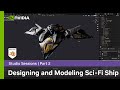 Designing &amp; Modeling a Sci-Fi Ship in Blender w/ Wanoco4D Part 2: Materials