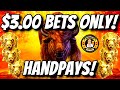 $3.00 BETS ONLY - JACKPOT HANDPAYS - Buffalo Gold