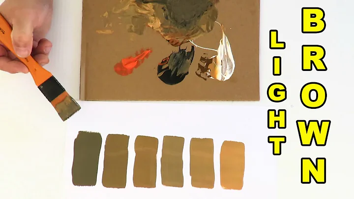 How To Make Light Brown Paint Colour Fast and Easy Using Acrylic Paint