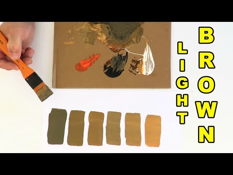 How To Make Light Brown Paint Colour Fast and Easy Using Acrylic Paint