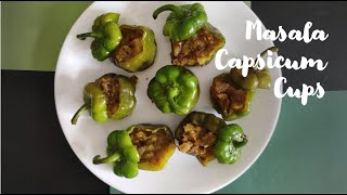 Masala Capsicum Cups| Telugu Vantalu | Traditional Telugu Recipes| Ammaji's Kitchen|Capsicum recipes
