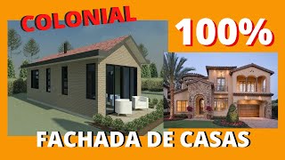 ✓FACHADA DE CASAS COLONIALES?100% con diseños únicos y Modernos? - YouTube