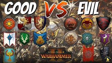 Good Vs Evil King Of The Hill (Random Factions) #2. Total War Warhammer 2 Multiplayer, Livestream