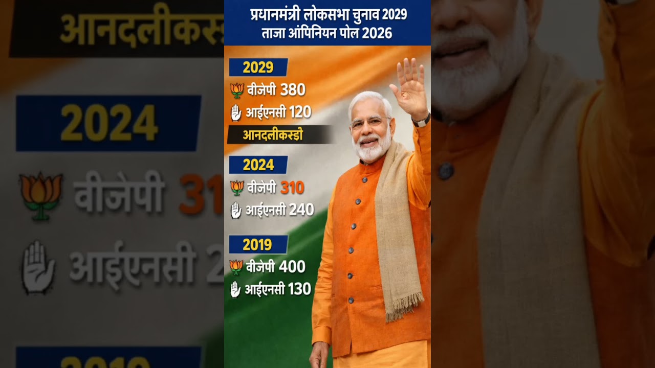 A2029 Election Survey: Will BJP Cross 320 Seats? Modi vs Congress!