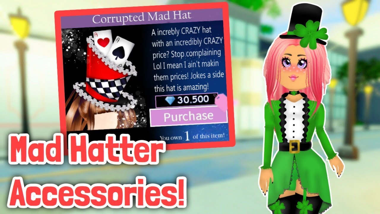 Mad Hatter Accessories Lucky Lady Set Royale High Concepts Youtube