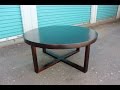 How to make a round wood coffee table (easy peasy) - YouTube